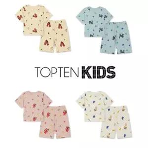 [탑텐키즈](김해점)25년 공용) 소프트모달 7부셋업(차윤아트) MKG5UI3301