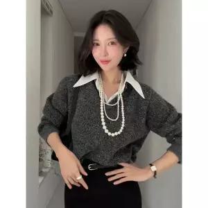 [다바걸]펄츠밍카라니트