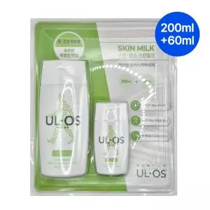 우르오스 올인원 스킨밀크(200ml+60ml)/남자화장품/남성스킨로션/여드름피부/촉촉한에멀전/민감피부/유수분밸런스/올인원/48시간보습