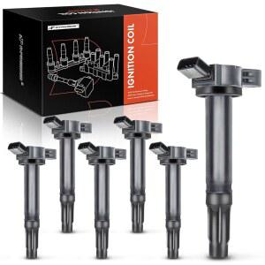 [미국배송] 도요타 렉서스 로터스 차량과 호환되는 A-프리미엄 6PCS 점화 코일 팩 - V6 2.5L 3.5L 4.0L 캠리 4러너 아발론 하이랜더 RAV4 툰드라 시에나 GS350 GS450H IS250 RX350 #90919-A2007