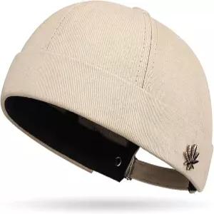 남성용 챙 없는 모자 여성용 버클 도커 캡 조절식 비니 스컬캡