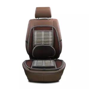 원스카 메쉬 허리 등받이 시트 대나무 커버자동차 차량용 여름 통풍 자동차카 좌석 카시트 방석세트 망사