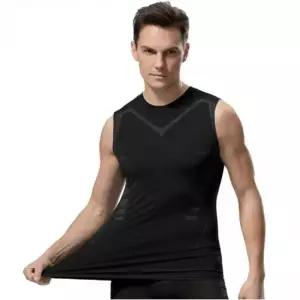 민소매 티셔츠 스포츠 쿨링 탑 배색티셔츠 쿨링스포츠티셔츠 스포츠티셔츠 민소매티