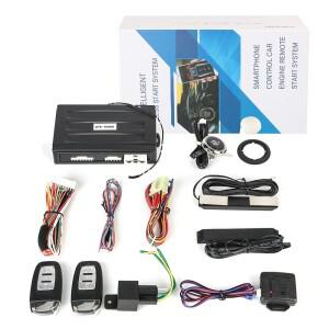 범용 원격 시동 키트 스마트폰 제어 자동차 정지 스 엔트리 시스템 원 단추 푸시