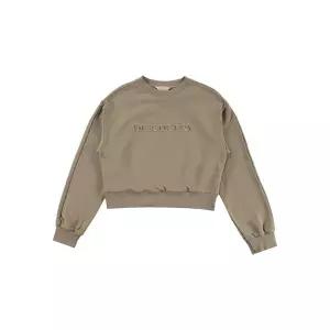 디스커버리 여성 크롭 트레이닝 맨투맨 티셔츠 DWTR41034-BRL