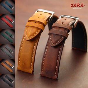 소가죽 시계줄 14mm 16mm 18mm 20mm 22mm 24mm 레트로 다크 시계밴드 릴리즈 워치 브라운 삼성 갤럭시 퀵 8/7/6/5/4용
