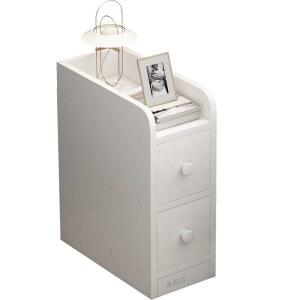 미니 틈새협탁 좁은 200 월넛 모던 인테리어 거실 미니협탁 침대협탁