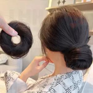 간편한 스타일링 피스붙임머리 인모헤어피스 인모머리끈 볼륨머리끈 붙임머리헤어피스