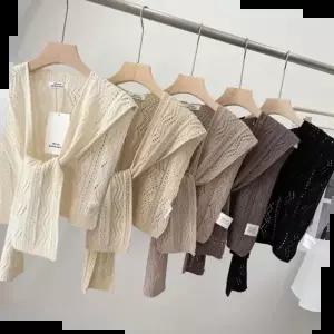 어깨가디건 페이크 니트 어깨숄가디건 케이프 넥케이프 5color