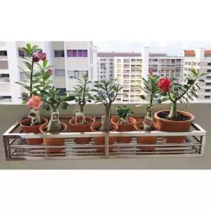 스텐 베란다 화분 후크2 받침대 걸이대 거치대 발코니