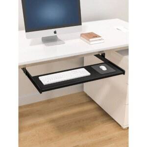 책상용 키보드트레이 레일형키보드받침대 슬라이딩 레일형받침대 24 24X55CM 튼튼한