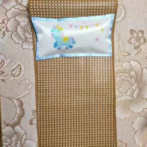 유모차 시트 매트 패드 커버 여름철침대 쿨링 어린이용 양면 아이스 실크 라탄 유치원생 낮잠용침대 베개