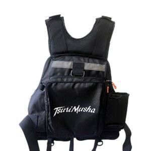 쯔리무사 루어 구명조끼 카약 4500KG에 낚시 구명복 검정색 멀티포켓