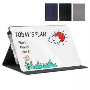 휴대용 자석 칠판 접이식 메모판 화이트보드 가죽커버 기록판 강의 미니 회의 사무용