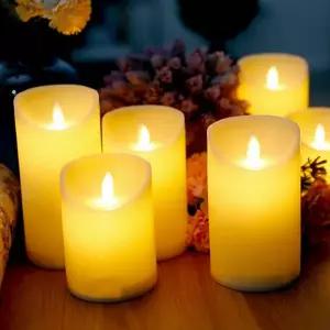 전자 촛불 흔들리는 무선 무드등 led 캔들 양초 어두운곳 티라이트 인테리어 테이블 방장식 선물용 장식용