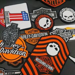 오토바이 자수 패브릭 가죽 재킷 조끼 뒷면 장식 패치워크 벨크로 할리 데이비슨 액세서리