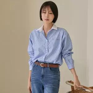 (뮬랑) 카운티 스트라이프 셔츠[셔츠EDU32]