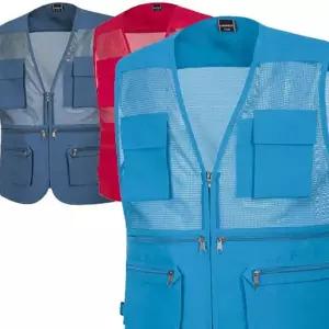 쿨링 작업 조끼 기능성 냉감 야외 남성 망사 조끼 낚시 여름 통풍 폴리에스테르 낚시용 활동용 다용도