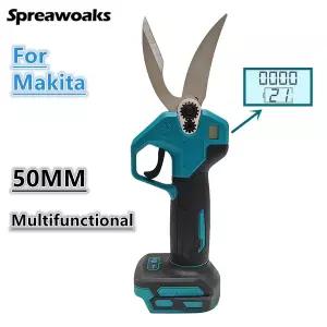 충전식 전동 함석가위 브러시리스 가위 50mm 다기능 골 고기 절단기 주방 전지가위 야채 도구 마키타 18V