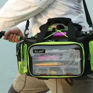 어깨 낚시 가방 다목적 야외 도보 낚시 장비 가방 간편 수납 소형 태클박스 도구함 다용도 크로스 태클