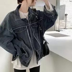 여성 오버핏 자켓 루즈핏 데일리 간절기 데님 자켓 가을