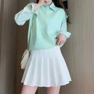 여성 주름 스커트 데일리 테니스 하객룩 플리츠 스커트 봄 미니 치마 바지