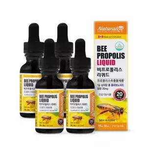 (정품) 네추럴라이즈 비프로폴리스 리퀴드 액상 플라보노이드 30ml, 4개