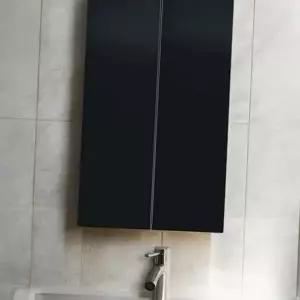 화장실 수납장 모던 2단 수납 욕실 수납장 욕실장 선반장 다용도 벽걸이 수납함 정리함 용품 선반 거울