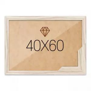 보석십자수액자 40x60 고급형 슬림 우드 라떼