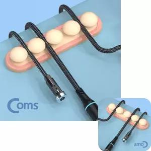 마이한 선정리기 오거나이저 케이블 완두콩 전선홀더 핑크 클립 4구