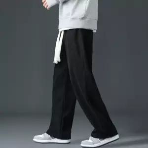 남성 겨울 기모안감 허리밴딩 골덴바지 기모일자팬츠