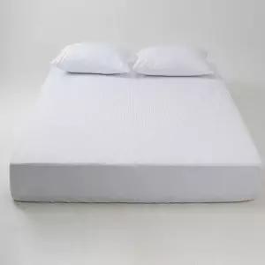 Q매트리스커버 화이트 무봉제 누빔 밴딩 베이직 퀸 매트리스 커버 패드매트리스커버