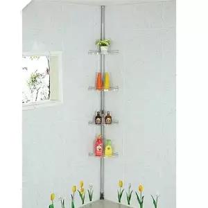 다용도 투명코너선반4단