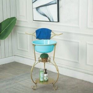 세수대야 철제 찍어 사이즈를 을 간이 맞추어서 거치대 빈티지 농촌 세숫대야 화장실 13 따로따로 받침대