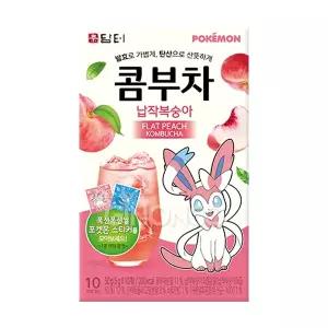 담터 포켓몬 콤부차 납작복숭아 10T 스틱형 운동 간식 대용