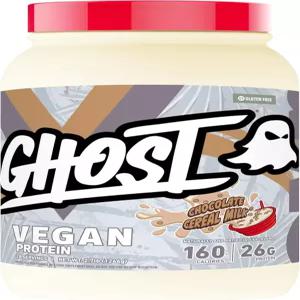 고스트 V2 단백질 파우더 초콜릿 시리얼 밀크 - 2LB 통 26G 식물성 완두콩 및 호박 블렌드 단백질과 섬유질