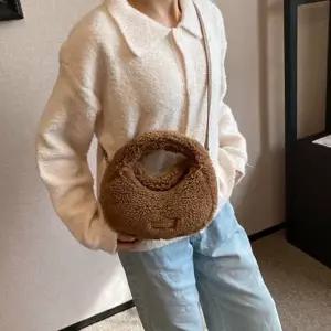 뽀글이 동글 숄더 앤 토트백 투웨이백 크로스백 rTm7+9zJs