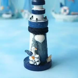 /와인앤쿡 데코소품 미니어처 마린블루 등대