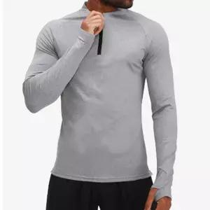 남자 헬스복 머슬핏 티셔츠 반집업 스타일 레저 웨어 jbH1+3rWv