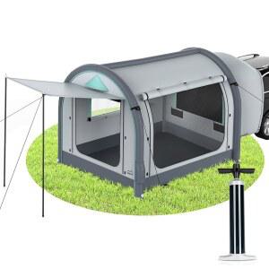 캠핑용 풍선 SUV 텐트, 대형 퀵 셋업 블로우 업 탈부착 가능한 차량 부착형 6인용 수납 가방 및 프로젝션 스크린이 있는 방수 기능이 텐트
