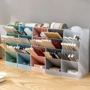 사무실 펜꽂이 책상정리 데스크오거나이저 사선 DO100