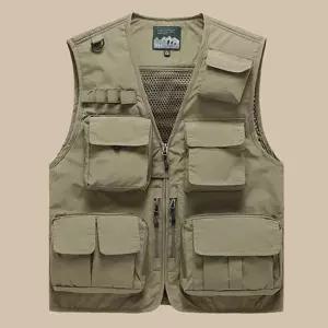 멀티포켓조끼 등판탈부착 낚시등산 아웃도어 [ABA438]