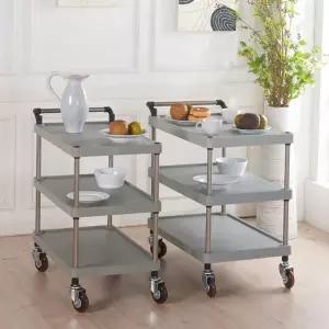 무따 다용도카트3단회색 소750 서빙카트 식당 핸드카