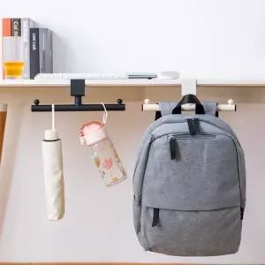 강력하중 책상 무타공 T자형 가방걸이 양방향