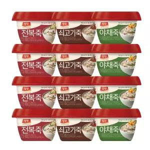 동원 양반 쇠고기죽4개+야채죽4개+전복죽4개 (총12개)