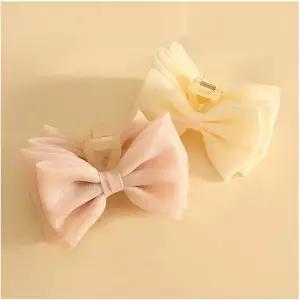 깜도리3 블링쉬폰 리본 집게핀 13cm ELH096