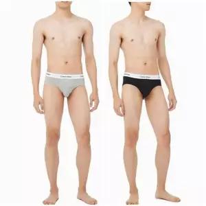 [백화점 홈쇼핑 정품] 캘빈클라인 언더웨어 남성 아이콘 코튼 스트레치 힙브리프 2매세트 NB4387-UJH