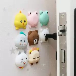 애니멀 캐릭터 가정용 도어 문콕방지 실리콘 패드