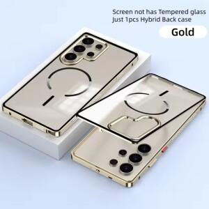 알루미늄 메탈 프레임 전기 도금 마그네틱 폰 케이스 삼성 호환 갤럭시 S25 S24 S23 울트라  반투명 무광