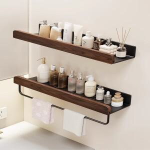 호두나무 화장실 선반 앤틱 욕실 변기 세면대 벽걸이 무타공